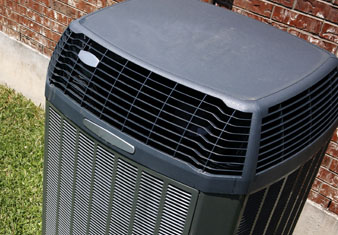 Black Air Conditioning Unit